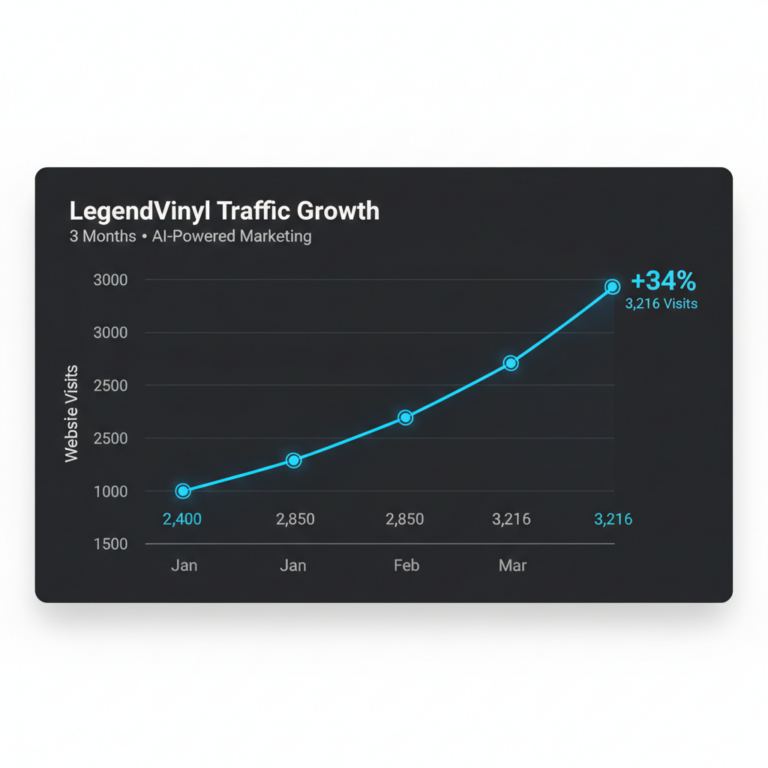 LegendVinyl traffic performance chart